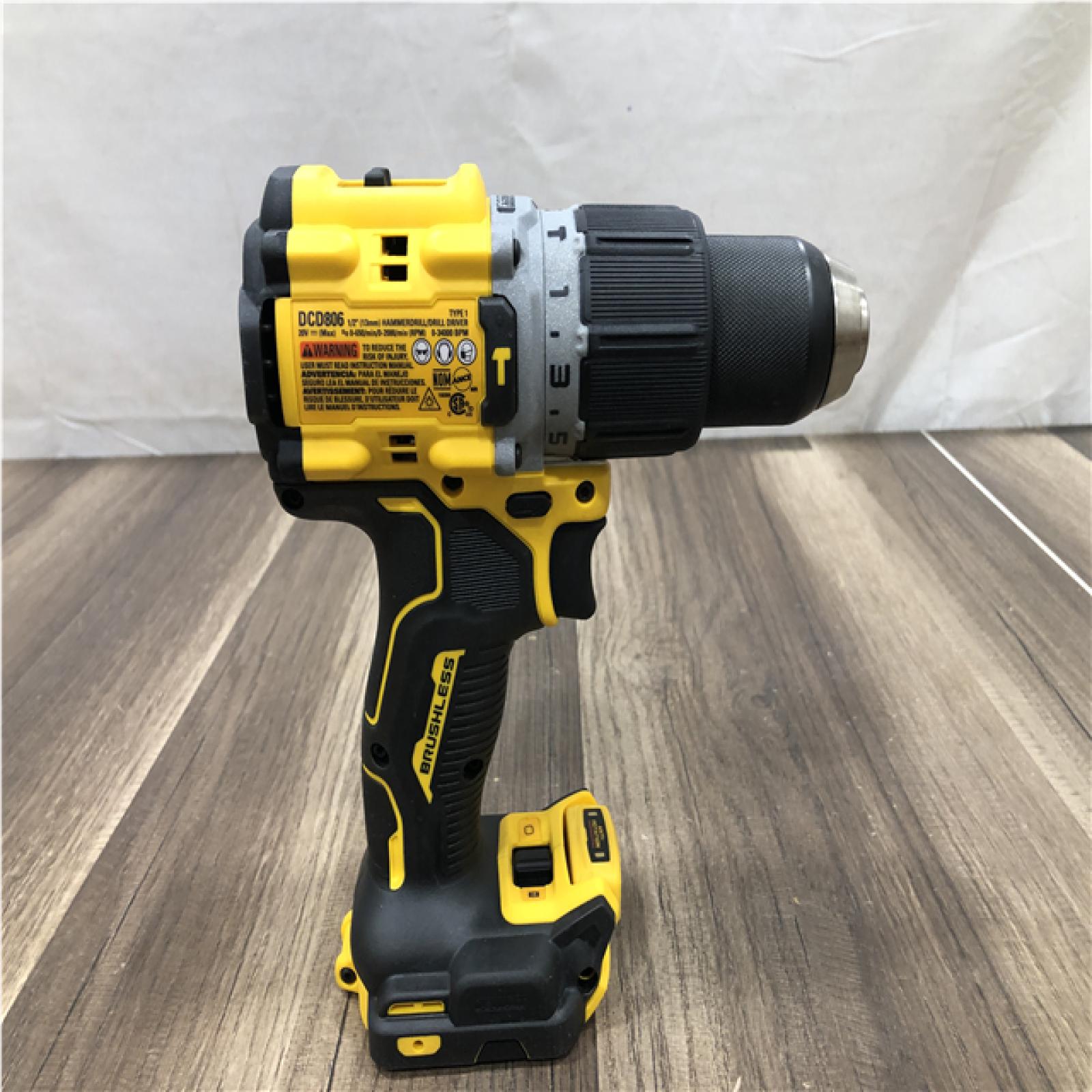 AS-IS DEWALT 20V XR Brushless Cordless 1/2 in. Hammer Drill (Tool-Only)