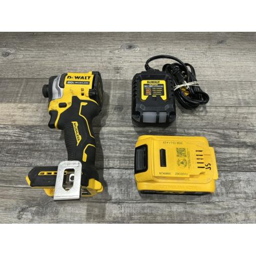 AS-IS DEWALT ATOMIC 20V MAX Lithium-Ion Cordless 1/4 in. Brushless Impact Driver Kit
