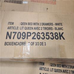 Phoenix NEW Polibi White Queen Size Daybed with USB and 2-Drawer