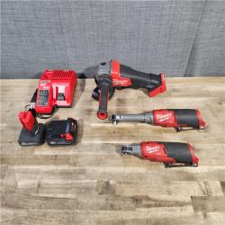 HOUSTON LOCATION - AS-IS MILWAUKEE 3 TOOL COMBO KIT W/ (2) BATTERY & CHARGER