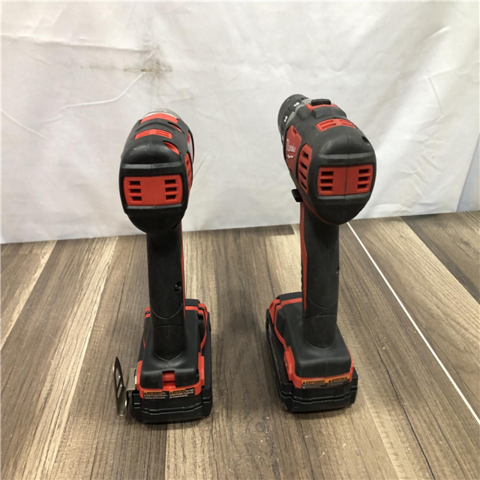 AS-IS Milwaukee 18V Lithium-Ion Cordless Drill Driver/Impact Driver Combo Kit