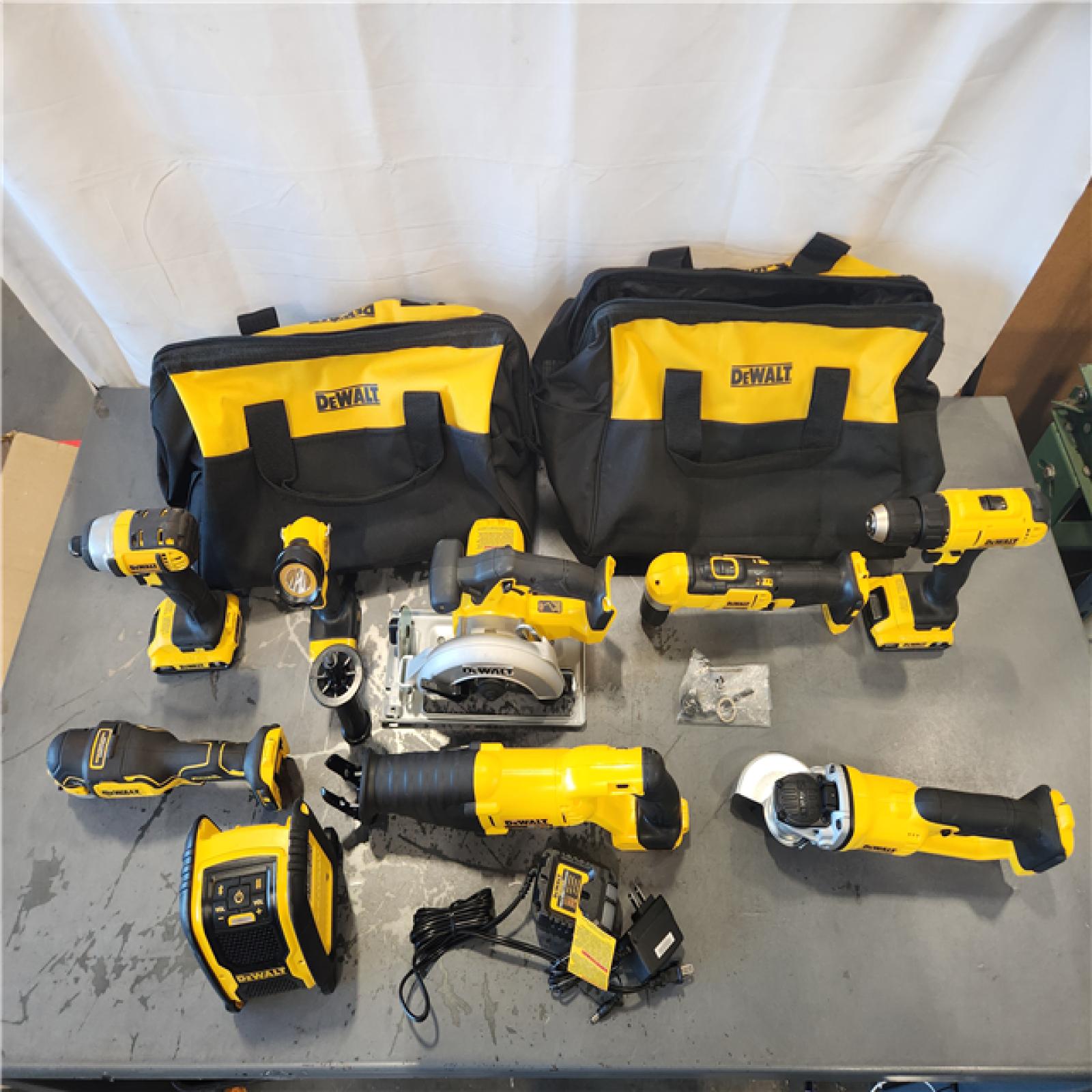 AS-IS- DEWALT 20V MAX Lithium-Ion Cordless 9-Tool Combo Kit