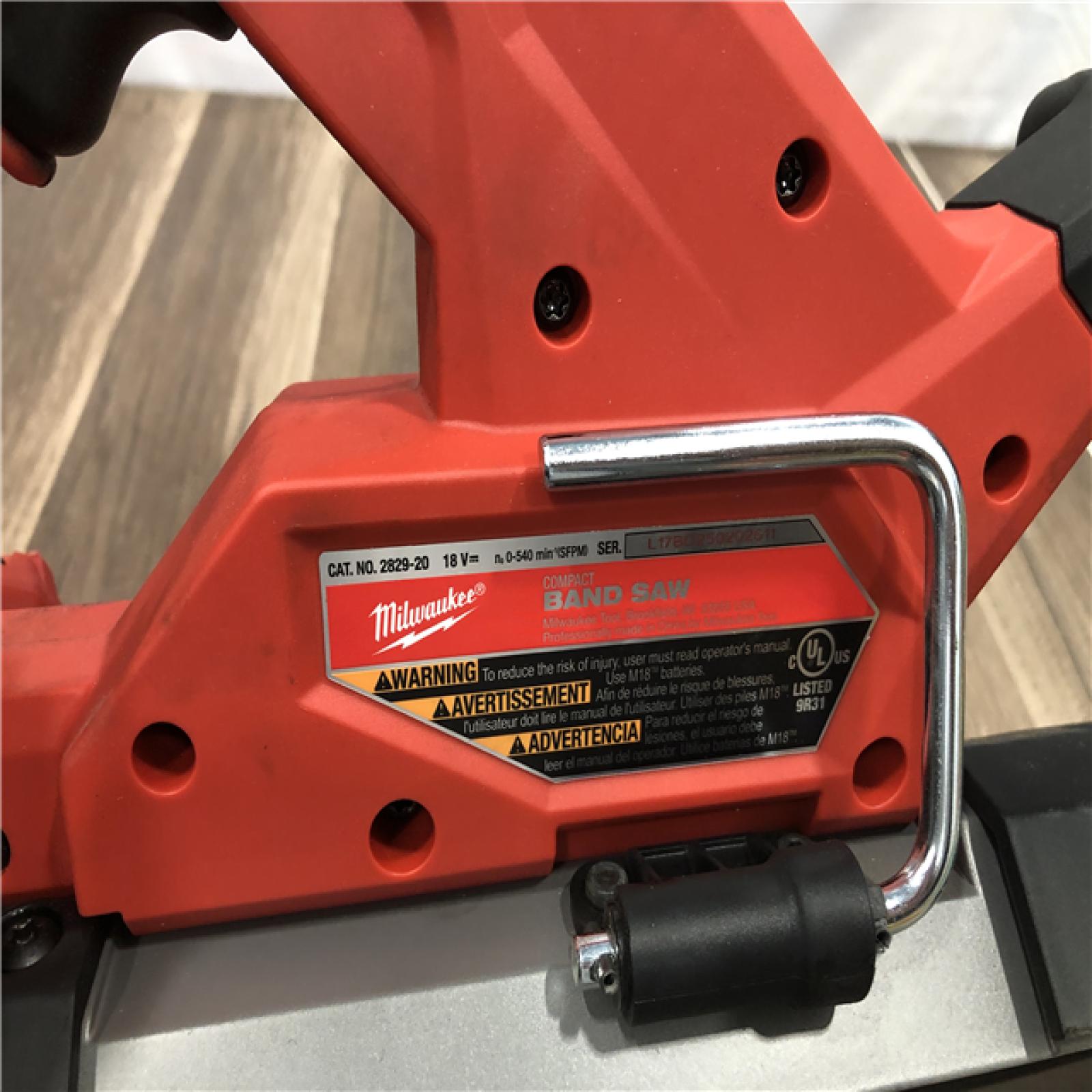 AS-IS Milwaukee FUEL 18V Lithium-Ion Brushless Cordless Compact Bandsaw (Tool-Only)