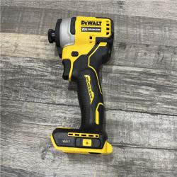 AS-IS DEWALT Atomic 20V Max Lithium-Ion Brushless Cordless Compact 1/4 in. Impact Driver Kit