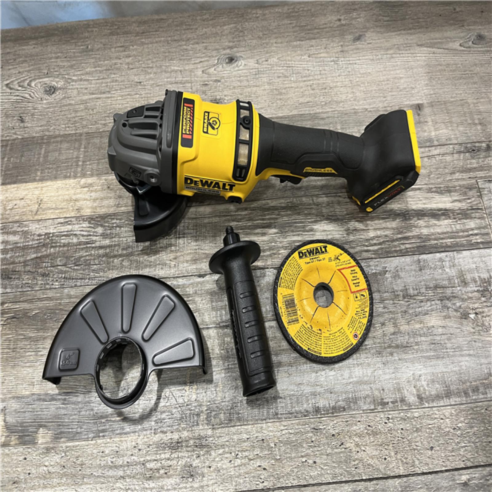 AS-IS DEWALT FLEXVOLT 60V MAX Cordless Brushless 4.5 in. to 6 in. Small Angle Grinder with Kickback Brake (Tool Only)