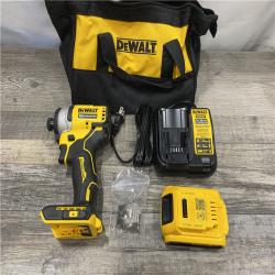 AS-IS DEWALT Atomic 20V Max Lithium-Ion Brushless Cordless Compact 1/4 in. Impact Driver Kit