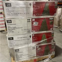 DALLAS LOCATION- AS-IS ASSORTED CHRISTMAS TREES PALLET