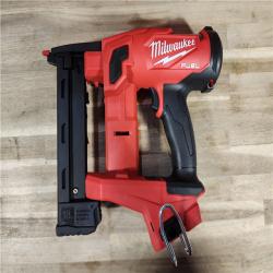 HOUSTON LOCATION - AS-IS (APPEARS LIKE NEW) M18 FUEL 18-Volt Lithium-Ion Brushless Cordless 18-Gauge 1/4 in. Narrow Crown Stapler (Tool-Only)