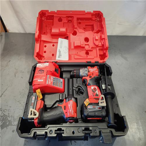 AS-IS- Milwaukee FUEL 18V Lithium-Ion Brushless Cordless Hammer Drill and Impact Driver Combo Kit