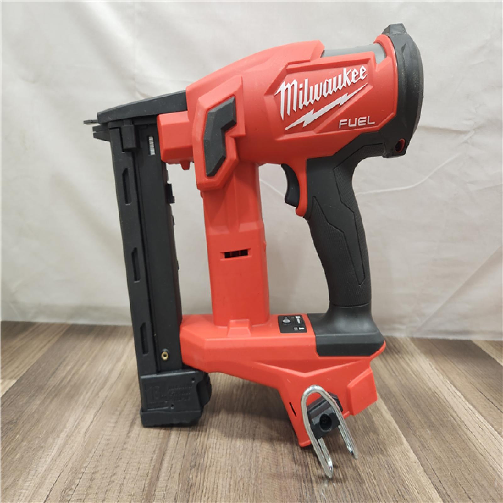 AS-IS- MILWAUKEE FUEL 18V Cordless 18-Gauge 1/4 in. Narrow Crown Stapler (Tool-Only)