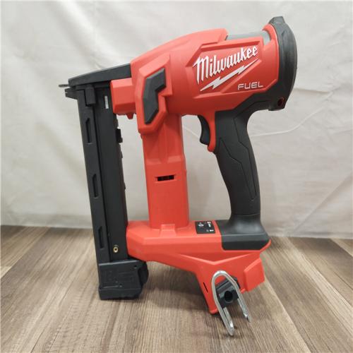 AS-IS- MILWAUKEE FUEL 18V Cordless 18-Gauge 1/4 in. Narrow Crown Stapler (Tool-Only)