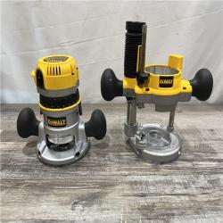 AS-IS DEWALT 2-1/4 HP Electronic Variable Speed Fixed Base and Plunge Router Combo Kit