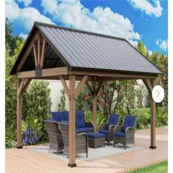 California AS-IS 13ft x 15ft Gazebo (Patio furniture not included)