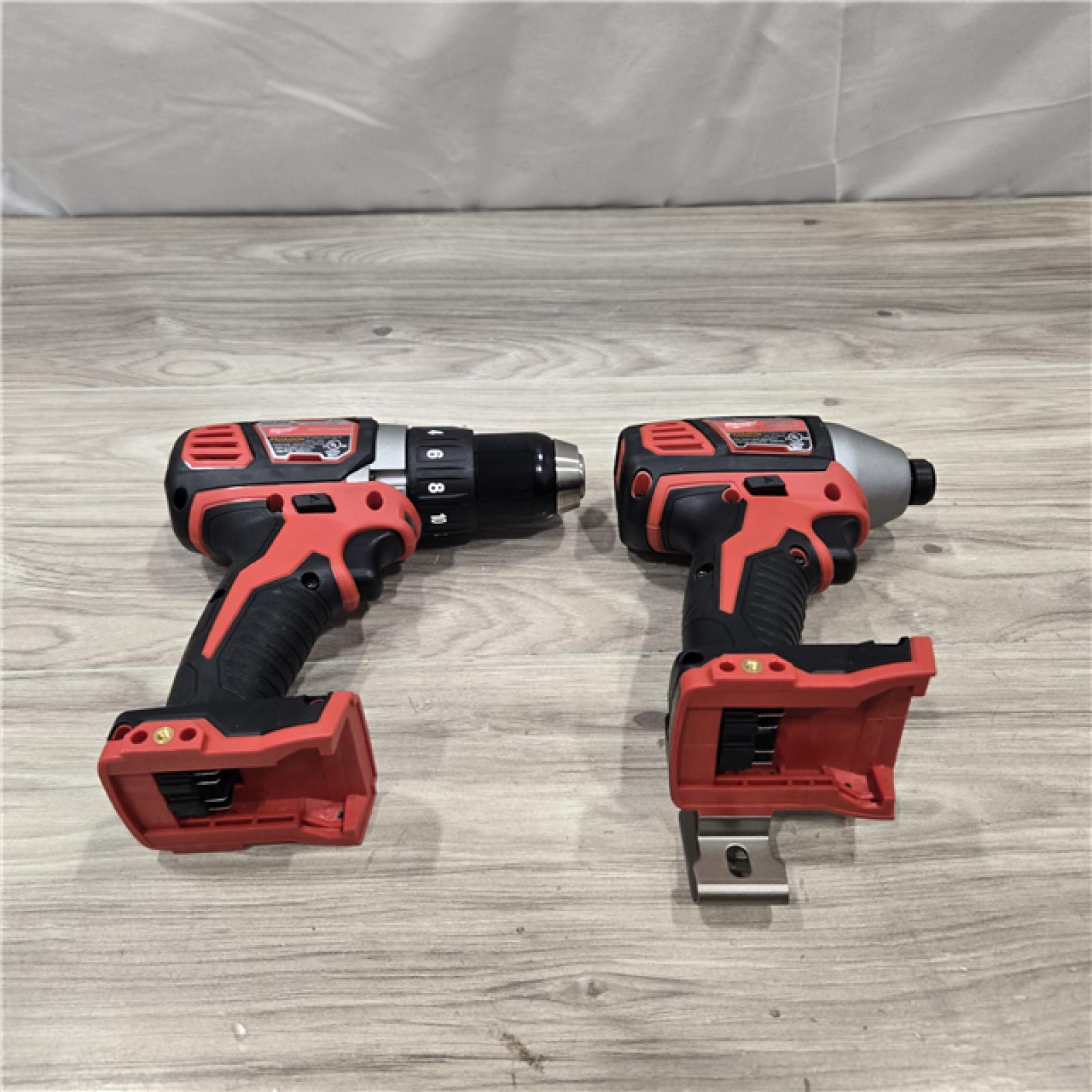 AS-IS Milwaukee 18V Cordless Brushed 2-Tool Drill/Driver and Impact Driver Kit