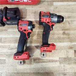 HOUSTON LOCATION - AS - IS Milwaukee FUEL 18V Lithium-Ion Brushless Cordless Hammer Drill and Impact Driver Combo Kit