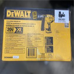 NEW! - DEWALT 20V MAX XR Lithium-Ion 2-1/8 in. 18-Gauge Electric Cordless Brad Nailer Kit
