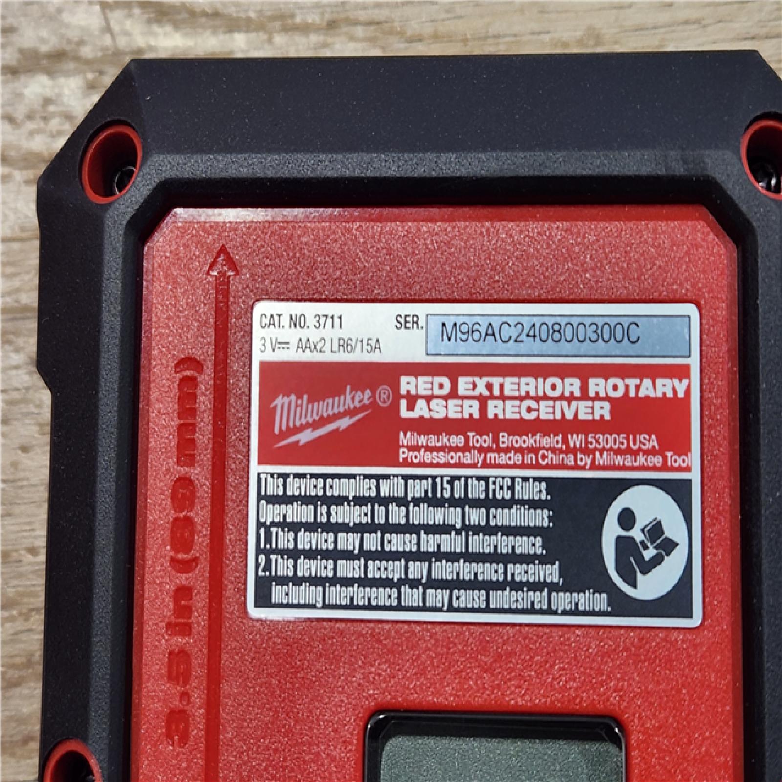 AS-IS- M18 2000 Ft. Red Exterior Rotary Laser Level Kit with Receiver and Receiver Clamp