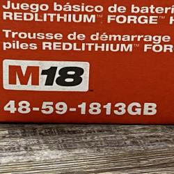 NEW - Milwaukee 18-Volt Lithium-Ion REDLITHIUM FORGE Starter Kit with 12. 0Ah Battery and Charger