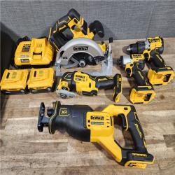 HOUSTON LOCATION - AS-IS DEWALT 5 TOOL COMBO KIT