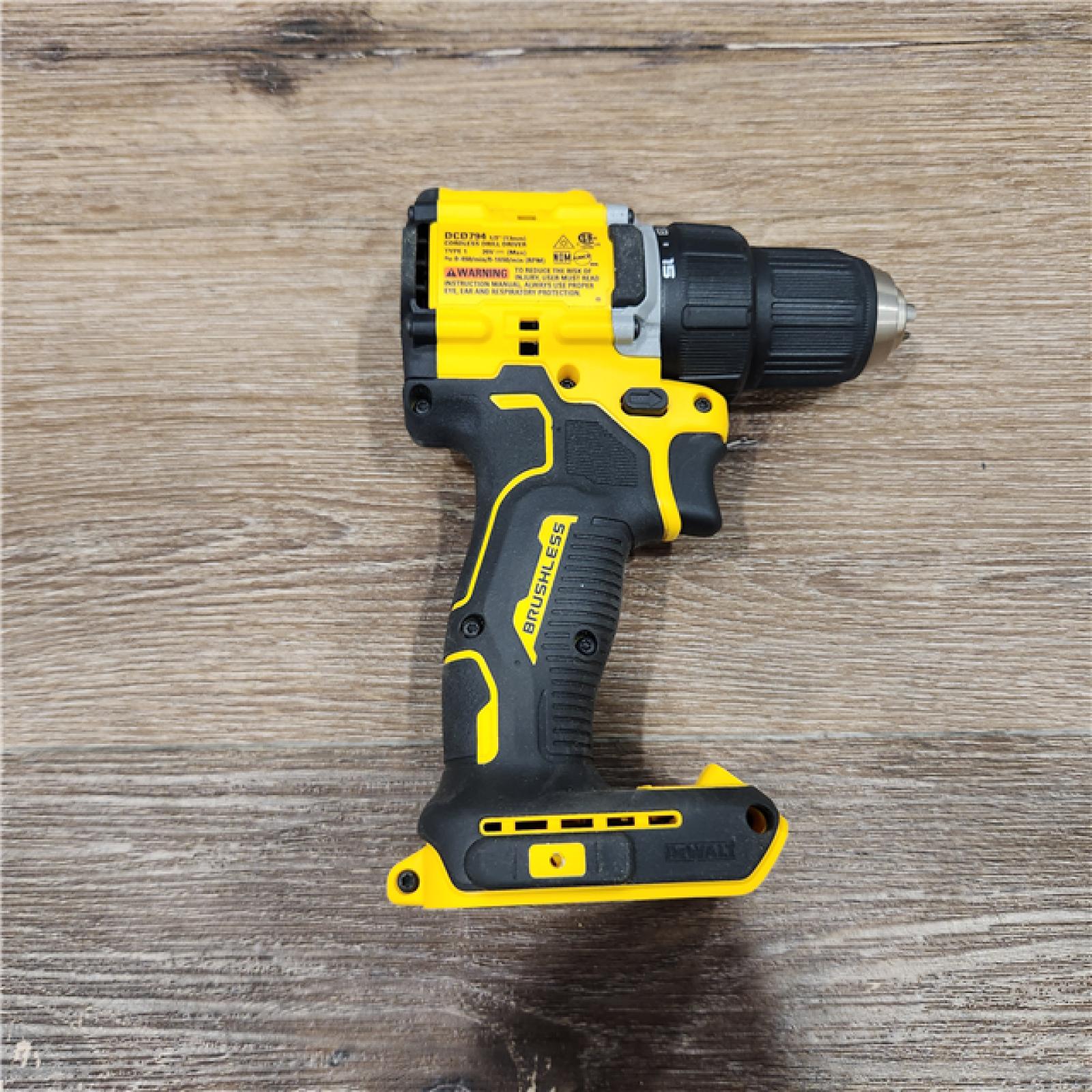 DeWalt 20V MAX ATOMIC 20 V 1/2 in. Brushless Cordless Compact Drill ( Charger) NOT INCLUDED BATTERY