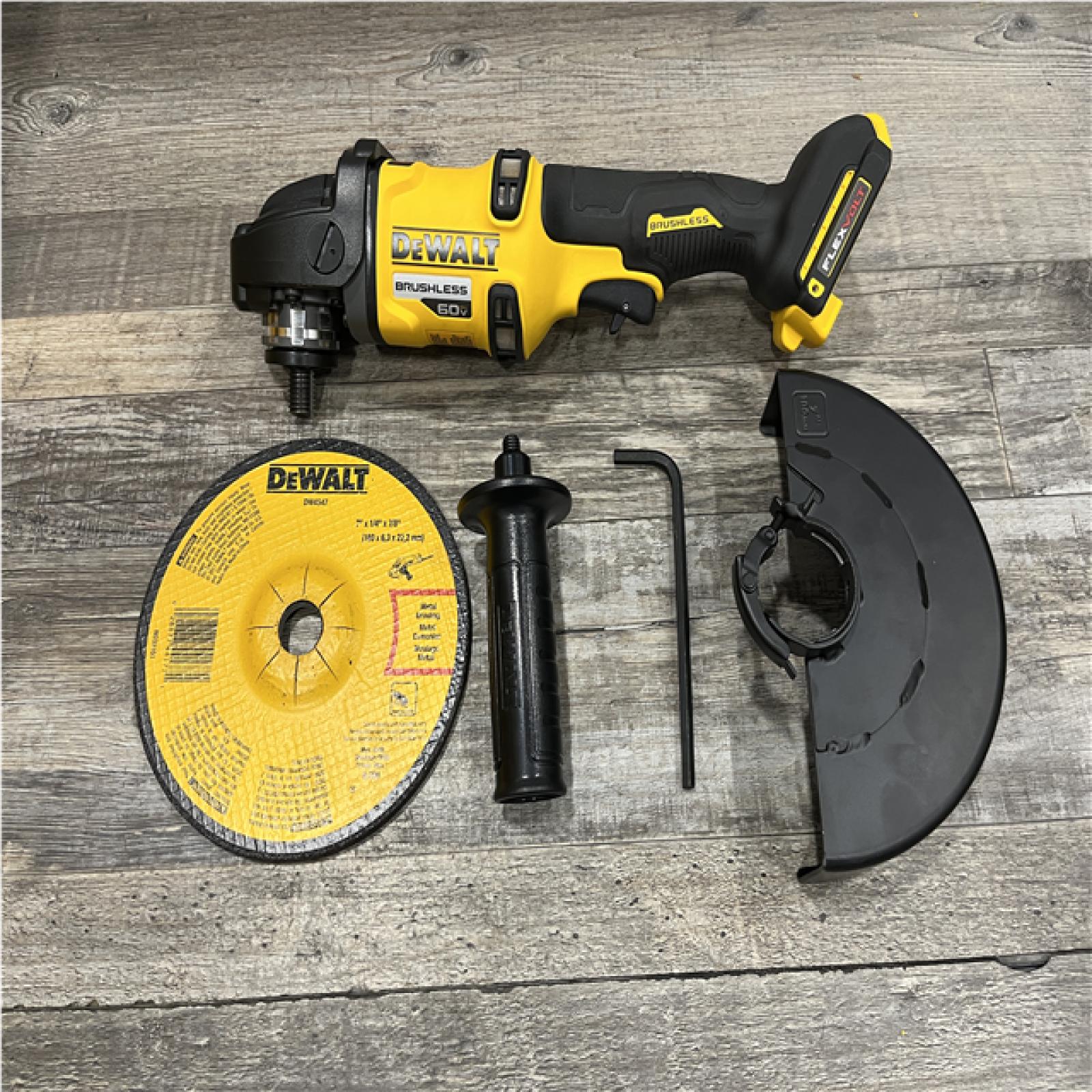 AS-IS DEWALT FLEXVOLT 60V Cordless 7 in. Angle Grinder (Tool-Only)