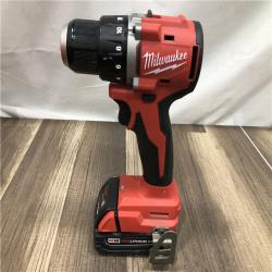 AS-IS Milwaukee 18V Lithium-Ion Brushless Cordless 1/2 in. Compact Drill/Driver Kit