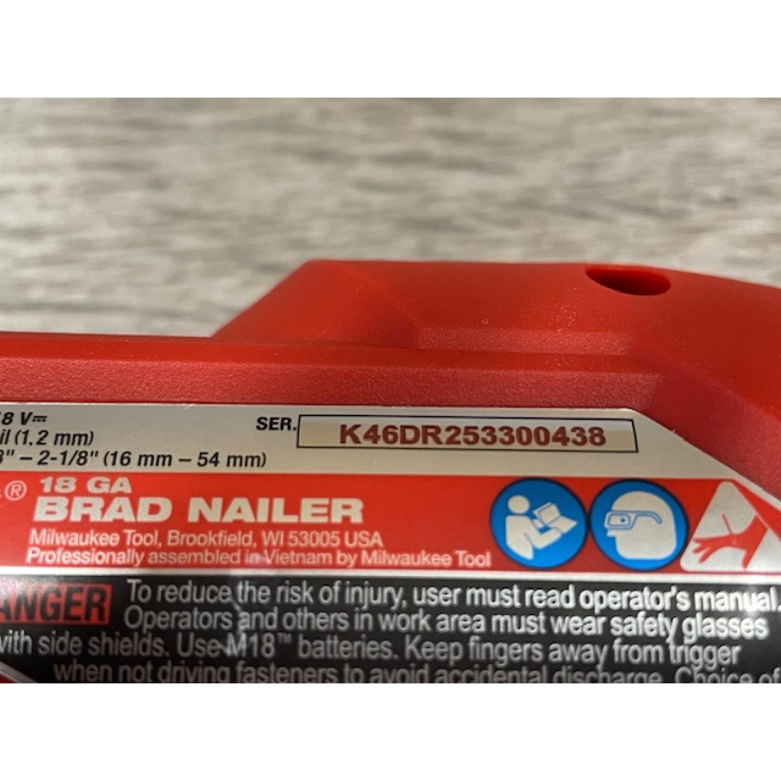 AS-IS Milwaukee FUEL 18-Volt Lithium-Ion Brushless Cordless Gen II 18-Gauge Brad Nailer (Tool-Only)