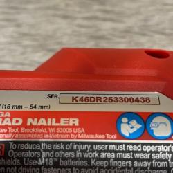 AS-IS Milwaukee FUEL 18-Volt Lithium-Ion Brushless Cordless Gen II 18-Gauge Brad Nailer (Tool-Only)