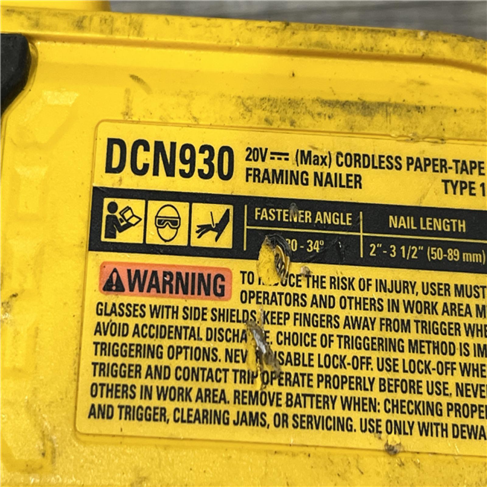 AS-IS DEWALT 20V 30 Degree Cordless Framing Nailer (Tool-Only)