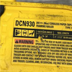 AS-IS DEWALT 20V 30 Degree Cordless Framing Nailer (Tool-Only)