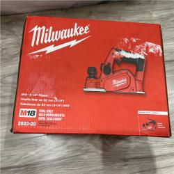 NEW Milwaukee M18 18-Volt Lithium-Ion Cordless 3-1/4 in. Planer (Tool-Only)