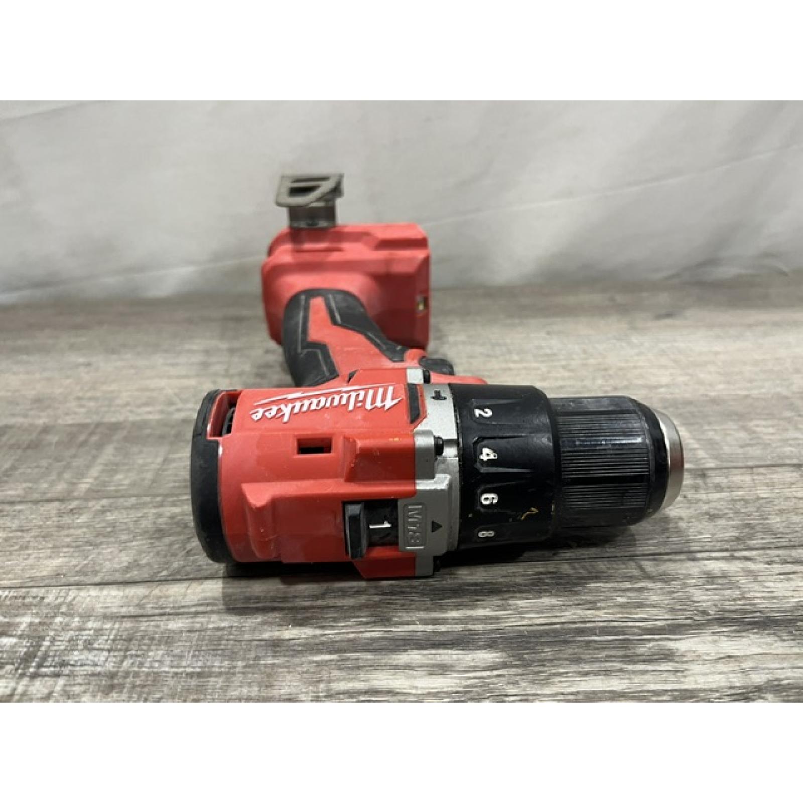 AS-IS Milwaukee 18V Lithium-Ion Brushless Cordless 1/2 in. Compact Hammer Drill/Driver Kit