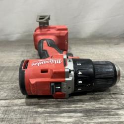 AS-IS Milwaukee 18V Lithium-Ion Brushless Cordless 1/2 in. Compact Hammer Drill/Driver Kit