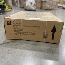 DALLAS LOCATION - Home Decorators Collection Summerfield 39.6 in. W 50000 Btu Black Steel Propane Outdoor Fire Pit with Lava Rocks