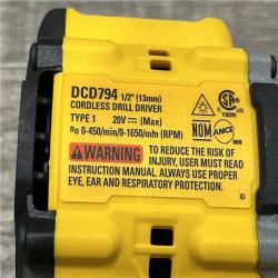 AS-IS DEWALT Atomic 20V Lithium-Ion Cordless Compact 1/2 in. Drill/Driver Kit