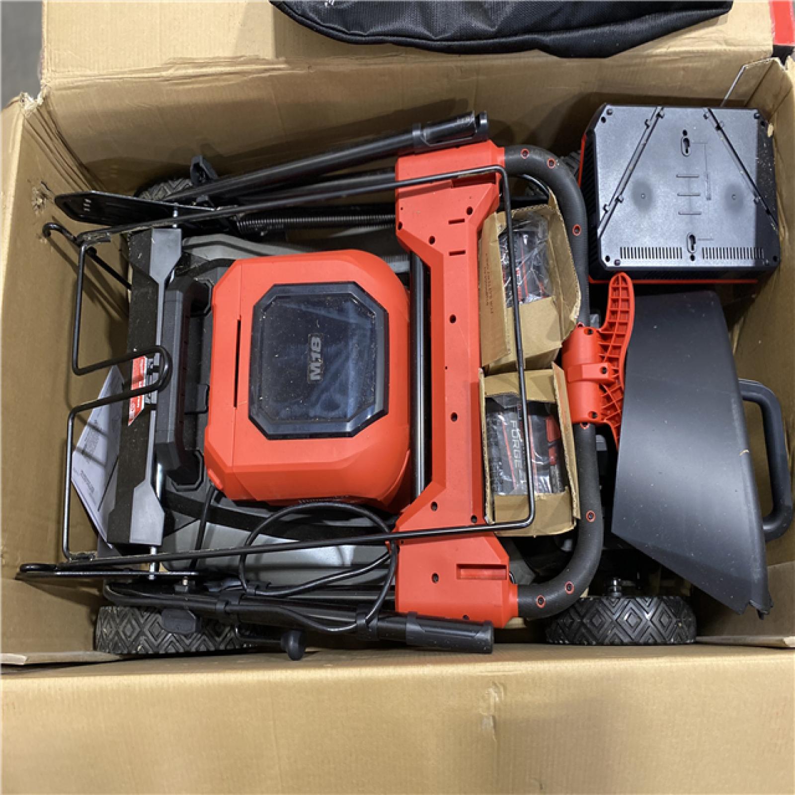 As-Is- Milwaukee 18 FUEL 21 Self-Propelled Dual Battery Mower Kit