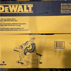 AS-IS DEWALT 12 Double Bevel Sliding Compound Miter Saw