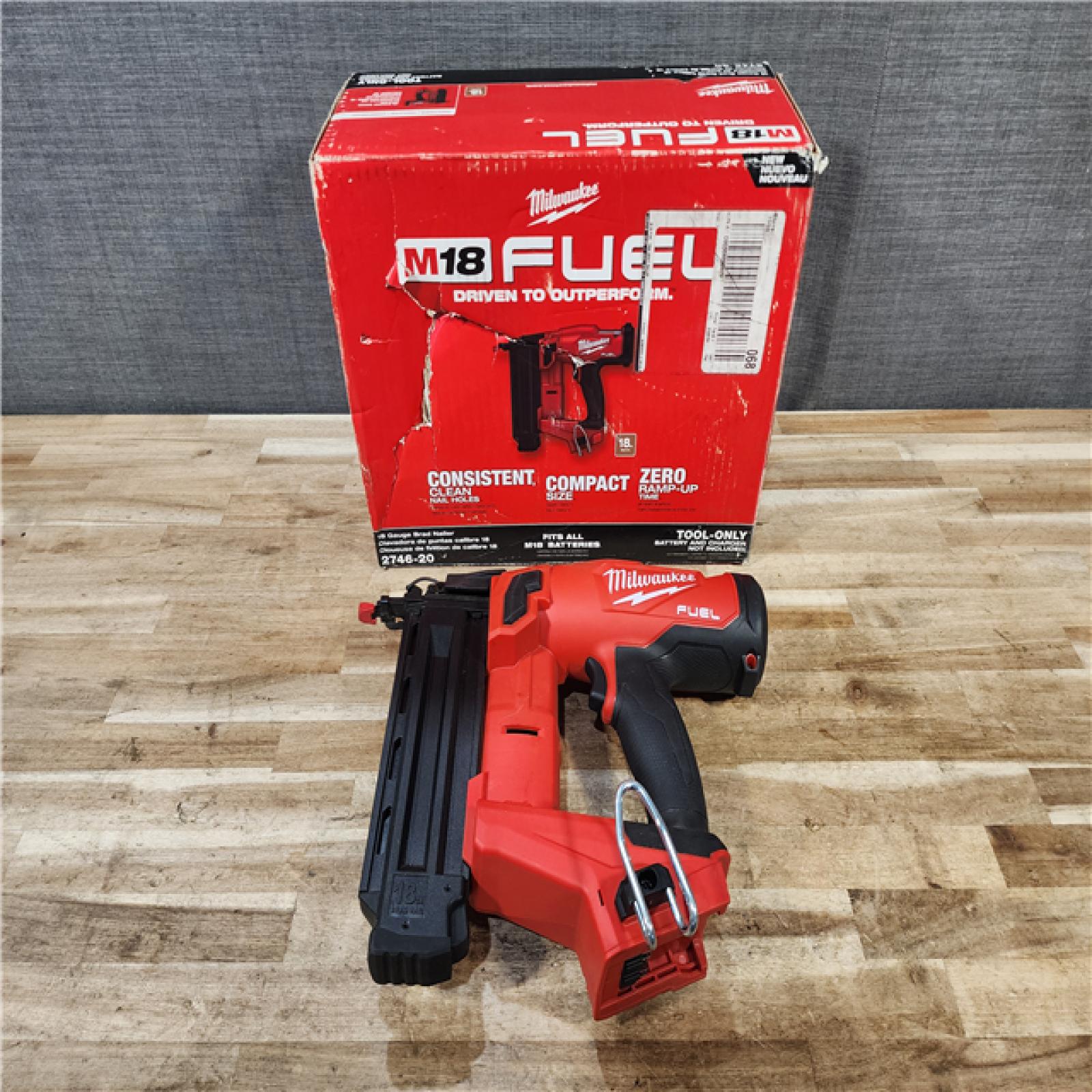 HOUSTON LOCATION - AS-IS Milwaukee FUEL 18-Volt Lithium-Ion Brushless Cordless Gen II 18-Gauge Brad Nailer (Tool-Only)