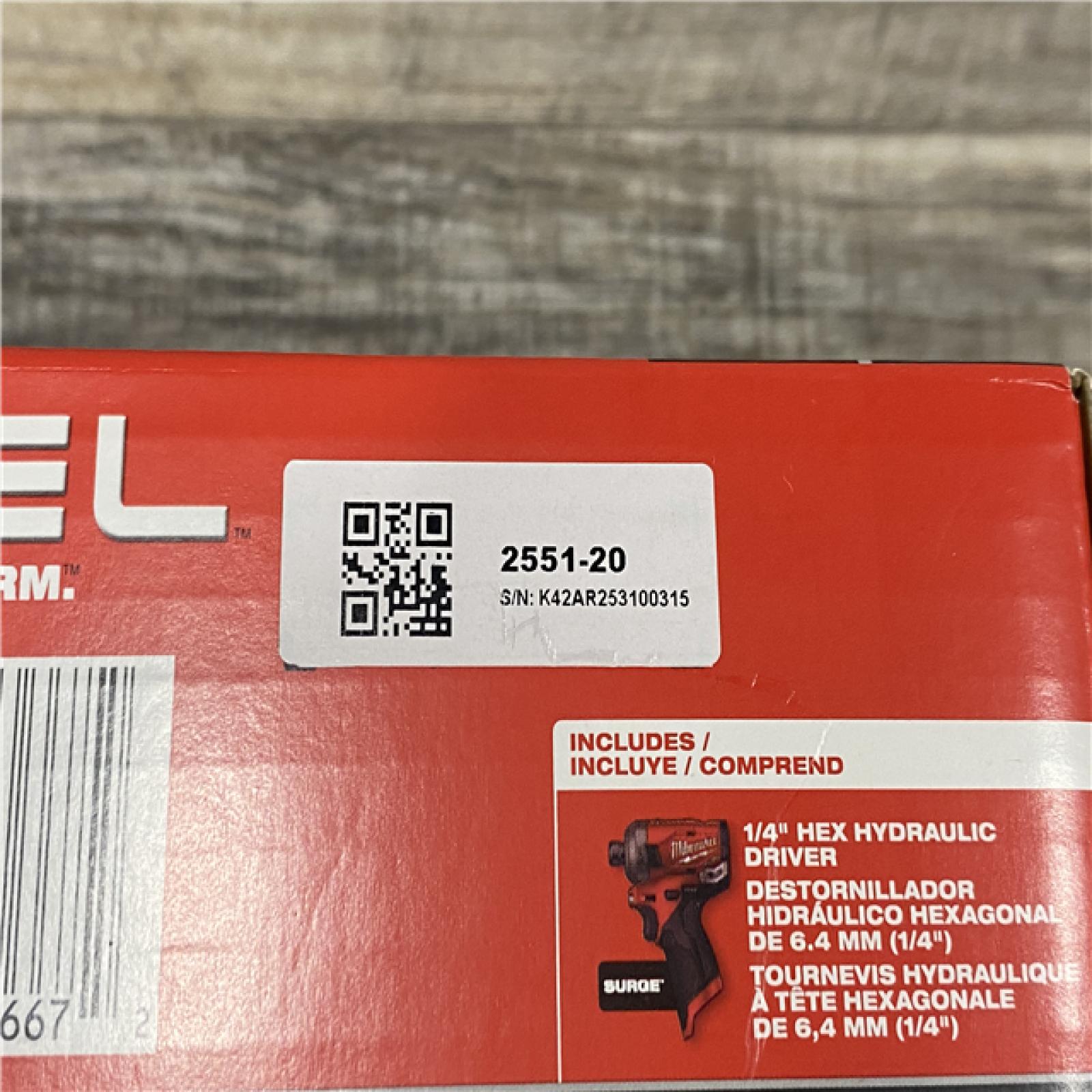 NEW - Milwaukee FUEL SURGE 12V Lithium-Ion Brushless Cordless 1/4 in. Hex Impact Driver (Tool-Only)