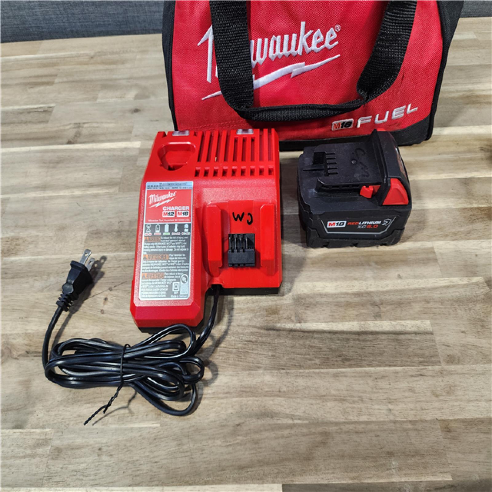HOUSTON LOCATION - AS-IS Milwaukee M18 1/2 in. Cordless Brushless High Torque Impact Wrench Kit (Battery & Charger)