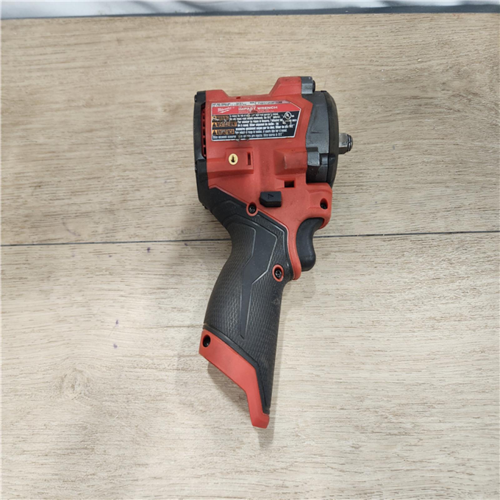 AS-IS- Milwaukee  FUEL 12V Lithium-Ion Brushless Cordless Stubby 3/8 in. Impact Wrench (Tool-Only)