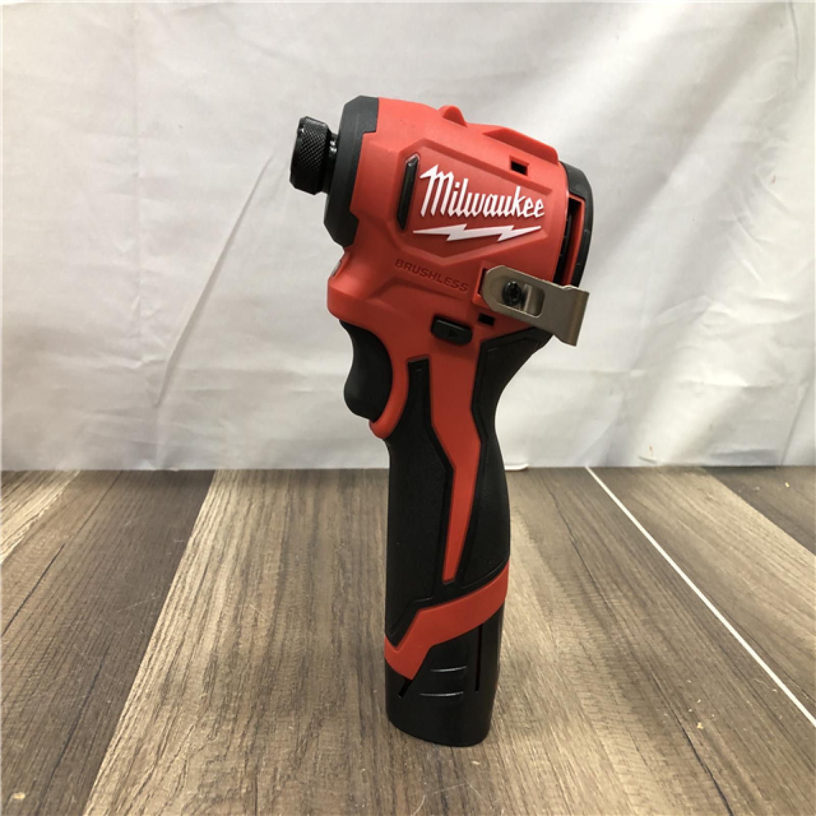 AS-IS Milwaukee 12V Lithium-Ion Brushless Cordless Subcompact Drill and Impact Driver Kit
