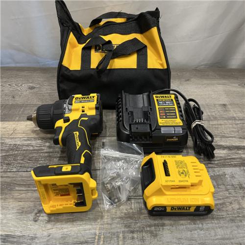 AS-IS DEWALT Atomic 20V Lithium-Ion Cordless Compact 1/2 in. Drill/Driver Kit