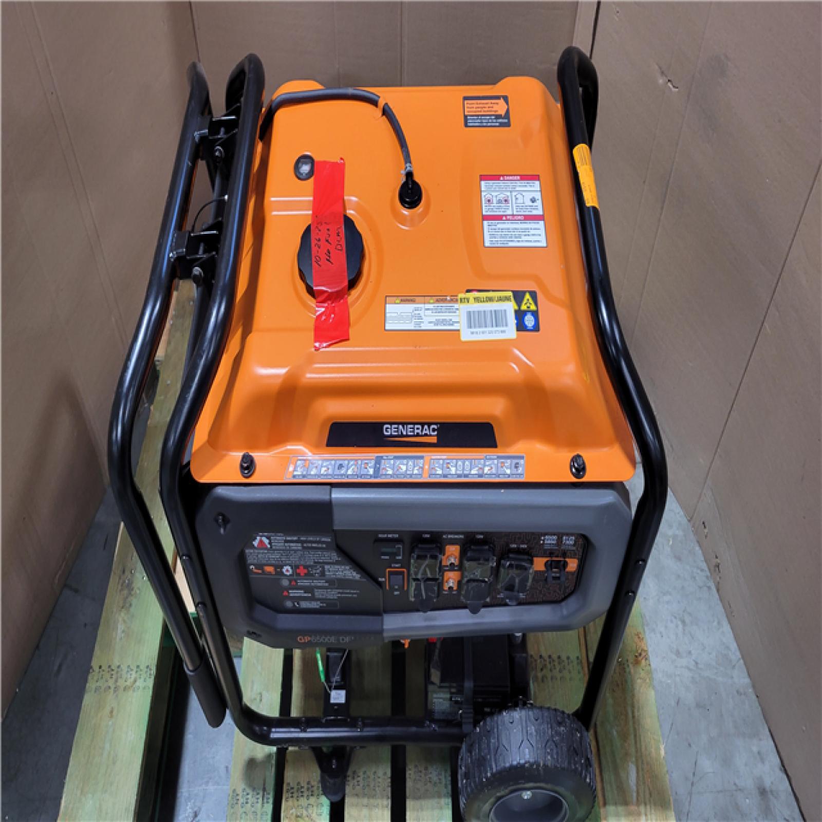 CALIFORNIA AS-IS GENERAC GENERATOR