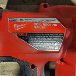 HOUSTON LOCATION - AS-IS Milwaukee M18 FUEL 18-Volt Lithium-Ion Brushless Cordless Coil Roofing Nailer (Tool Only)