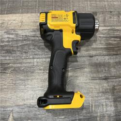 AS-IS DEWALT 20V MAX Cordless Compact Heat Gun with Flat and Hook Nozzle Attachments