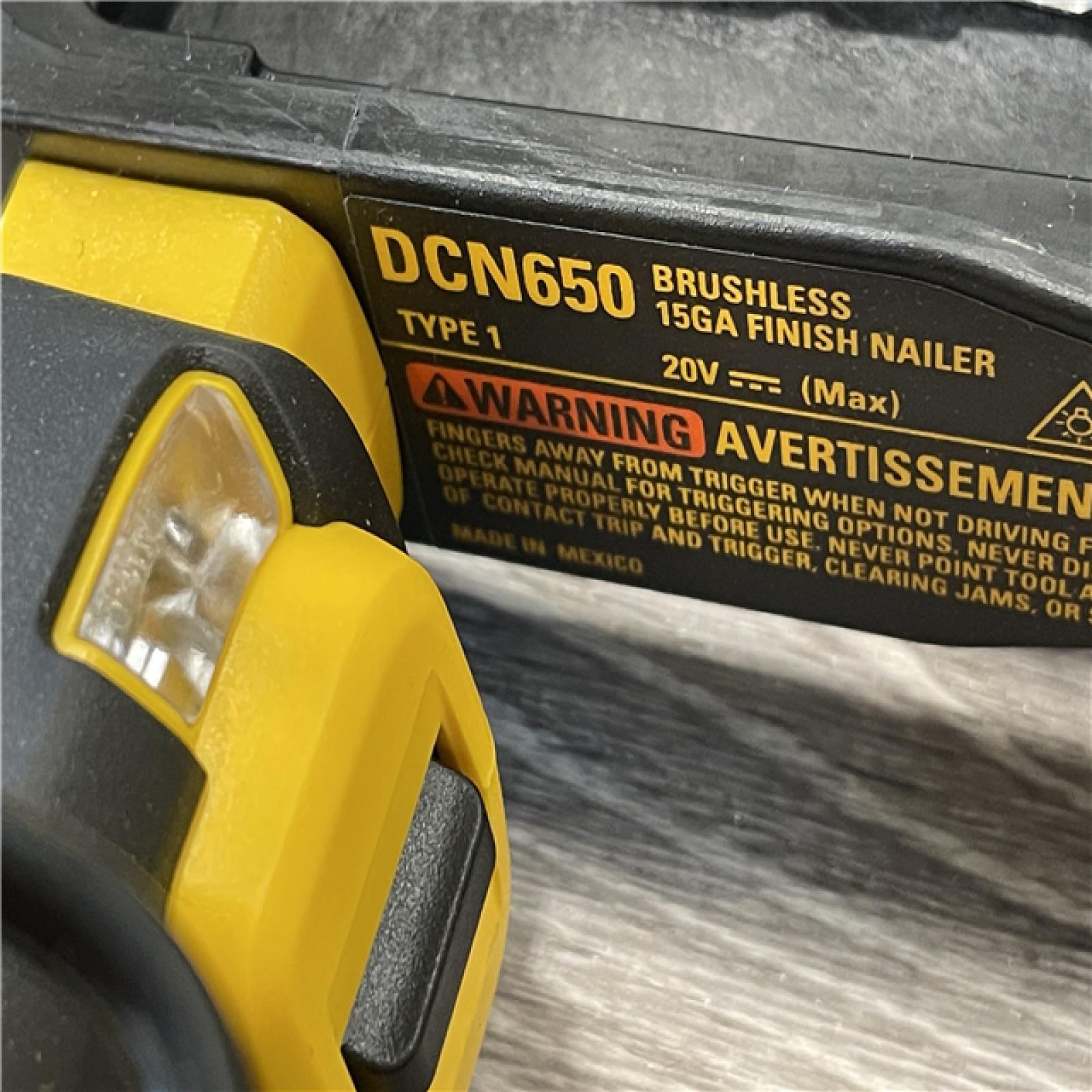 AS-IS DEWALT Cordless 20V MAX XR Angled Finish Nailer (Tool Only)