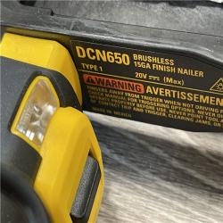 AS-IS DEWALT Cordless 20V MAX XR Angled Finish Nailer (Tool Only)