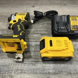 AS-IS DEWALT ATOMIC 20V MAX Lithium-Ion Cordless 1/4 in. Brushless Impact Driver Kit