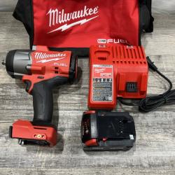 AS-IS Milwaukee FUEL 18V Lithium-Ion Brushless Cordless 1/2 in. Impact Wrench w/Friction Ring Kit
